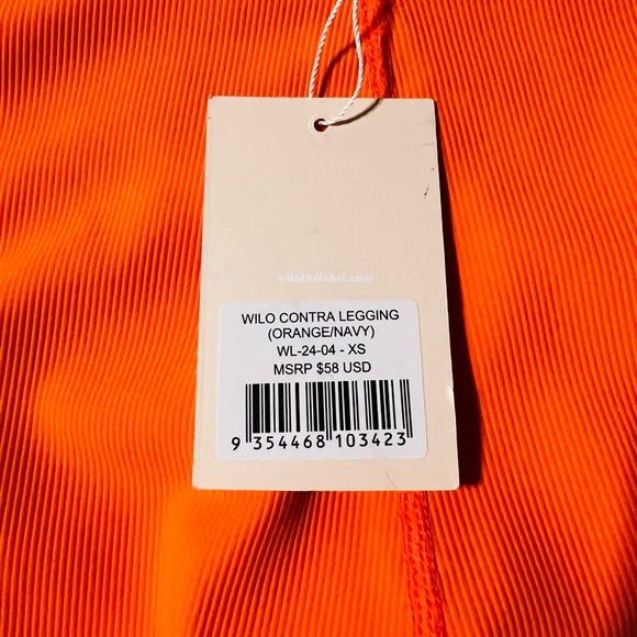 Navy / Orange  New Wilo Leggings Xs - Picture 4 of 4